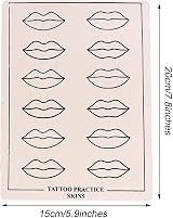 Zveniy 4 Pcs Lip Tattoo Skin Latex Sheet Light Brown Microblading Practice view 4