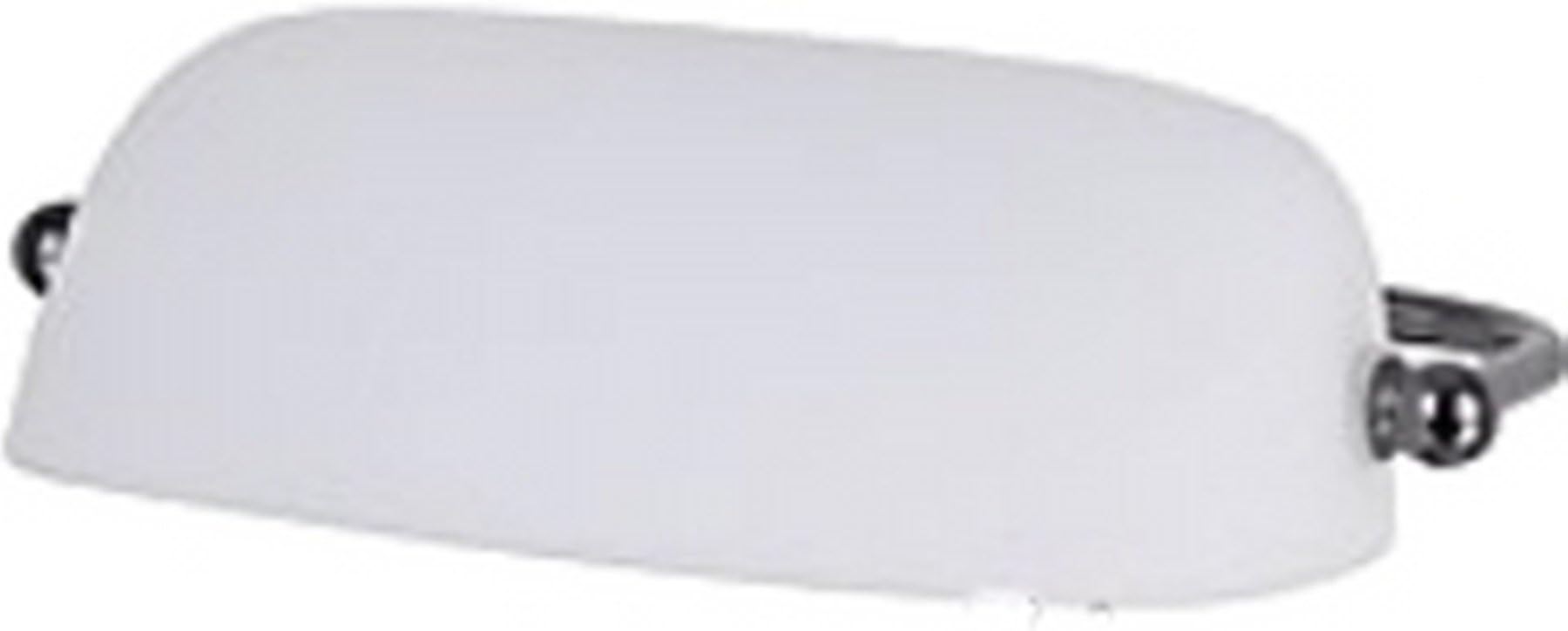 White Green Amber Duck Bill Glass Bankers Lamp Shade Standard Replacement Lampshade (White)