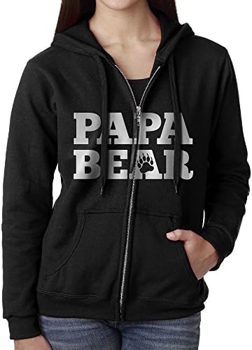 Papa Bear Beautiful Women Hoodies For Men Zipper Funny Bts
