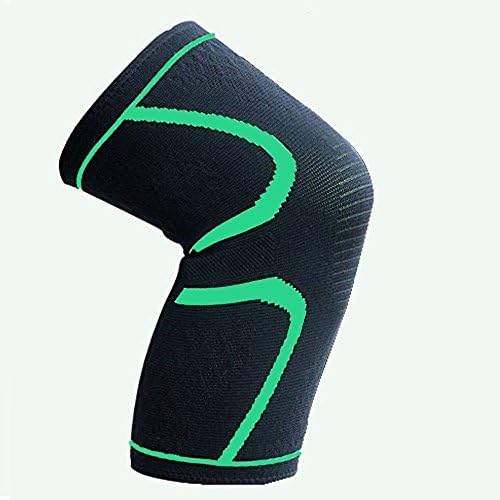 VYOUNG Compression Knee Brace Prevention or Hasten Recovery Sore Muscles and Joints Pain for Sports and Working Sleeve Use For Men and Women (Green-Medium)