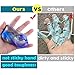 SLOUEASY - Galaxy Crystal Slime 6 Pack Easter Basket Stuffers Egg Slime,Glitter Putty Slime Toy, Scented Stress Relief Sludge Clear Clay Jumbo Slime Toy Christmas Stockings Stuffers