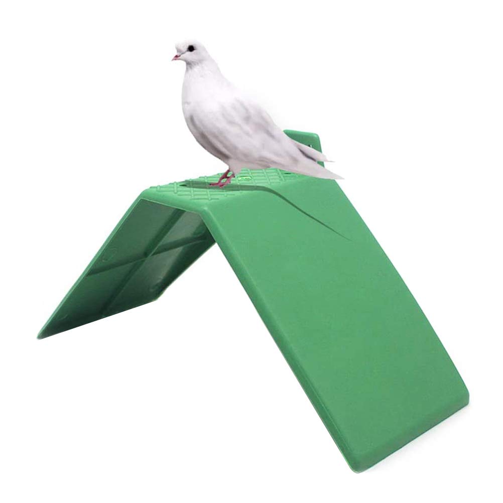 Usmato 10-Piece Pigeon Rest Stand, Green Plastic Pigeon Perches, Bird Supplies Accessories