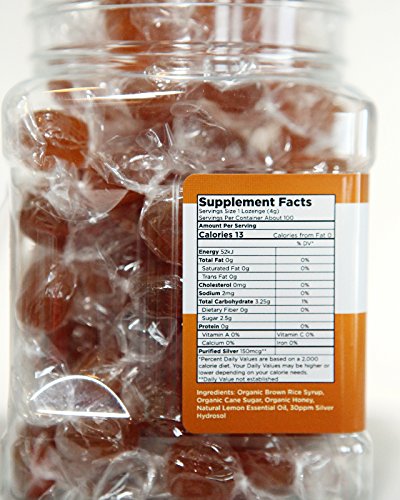 Original All Natural Silver Lozenges - Soothing Honey with Lemon: The Perfect Cough Drop for Cough, Throat & Mouth Health or Even Daily Supplementation & Immune Support, Contains 30ppm Silver