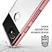 Ringke Fusion Google Pixel 2 XL Phone Case Crystal Clear Minimalist Transparent PC Back TPU Bumper Drop Protection Scratch Resistant Natural Shape Protective Cover for Pixel 2 XL - Rose Gold