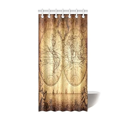 Amazon Com Interestprint Home Bathroom Decor Vintage World Map