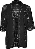 Plus Size Womens Crochet Knitted Shrug Top