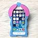 iPhone 8 Silicone Case,Emily Fashion Super Cute 3D Cartoon Character Outer Space Blue Alien Dog Protective Silicone Back Case Cover for iPhone 8 4.7 inch