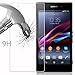Cadorabo Tempered Glass Compatible with Sony Xperia Z1 in HIGH Transparency - Screen Protection 3D Touch Compatible with 9H Hardness - Bulletproof Display Saver