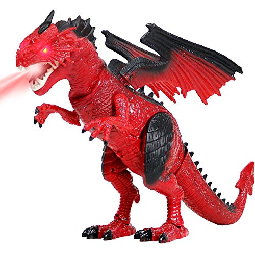 Batteriebetriebener, Infrarot-gesteuerter Laufdrache - 26 Cm Groß, Mit Licht Und Sound