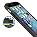 Trianium iPhone 6S Plus Case, [Clear Cushion] iPhone 6 Plus Clear Case Bumper (5.5 Inch)[Scratch Resistant] Shock-Absorbing Hard Back Panel for Apple iPhone 6/6S Plus (2014/2015) - Jet Black