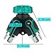 The Seventh 2 Way Garden Water Hose Splitter Y Ball Valve Hose Connector Fits Ourdoor Faucet