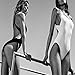 Lukitty Women's Sexy One Piece High Cut Backless Bikinis Bathing Suits Swimsuits Black M