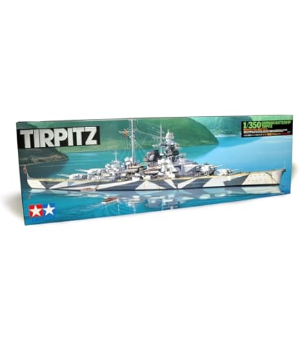Amazon.com: Tamiya 78013 1/350 German Battleship Bismarck Plastic
