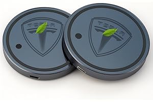 CoolKo LED Car Cup Holder Mat Pad Waterproof Bottle Drinks Coaster Built-in Light Compatible with Tesla Model X S 3 Y (Multicolor)