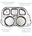 Innobaby Stainless Bus Plate with Airtight Sectional Lid, The Original, Leak-Resistant Divided Platter, Mom Invented Fun Shape Plate Din Din SMART for Babies, Toddlers and Kids, BPA Free Plate