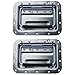 TCH Hardware 2 Pack Large Spring Loaded Steel Recessed Handle Zinc with Padded Grip - Case Chest Cabinet Speaker Box