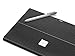 HERNGEE Surface Carbon Fiber Texture Protective Decal Skin Protector PVC Skin Stickers Cover Stickers Compatible with Surface Pro 4 / New Surface Pro 2017, Black