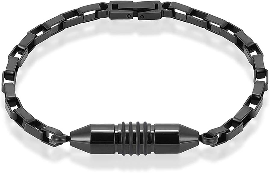 Imrsanl Stainless Steel Cremation Bracelet for Ashes Cylinder Urn Bangles for