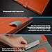 iPad Mini 2 Case, iPad Mini 3 Case Cover, iPad Mini Case, Cambond Slim Fit Auto Sleep/Wake Flip Case Cover with Card Slots and Stylus Holder, Protective Premium PU Leather (Orange)