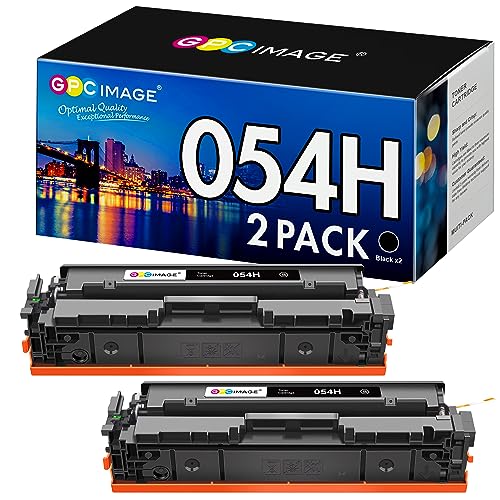 Photo 1 of GPC Image Compatible Toner Cartridge Replacement for Canon 054H 054 CRG-054 to use with Canon Color ImageCLASS MF644Cdw MF642Cdw LBP622Cdw MF641Cw Toner Printer Tray (2 Black)