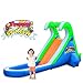 Blast Zone Tropical Splash - Inflatable Water Slide with Blower - Compact - Sets up in Seconds - Spray - Splash Area