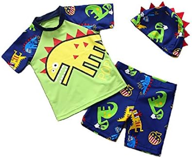 Tingping Infant Boy's UPF 50+ Sunsuit Two Pieces Rashguard with Cap