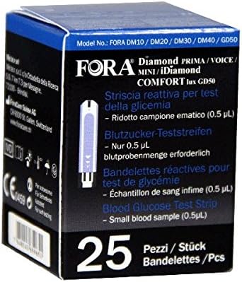 Fora Diamond 25pz - test strips for test of glycaemia