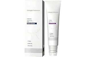 Magic Collagen Fullerene Neck Cream with Rollers, Neck Skincare with Collagen Peptides, Tighten and Lift Firming Neck Cream f