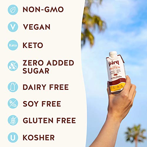 Pirq, Vegan Protein Shake, Turmeric Curcumin, Maca, PlantBased Protein