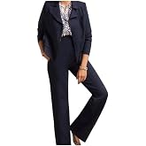 Cabi Navy Chance Wide Leg Pants