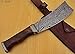CP-1318- Custom Handmade Damascus Steel 12.00 Inches Cleaver style Knife - Exotic Wallnut Wood Handle