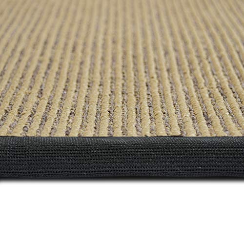 iCustomRug Zara Synthetic Sisal Collection Area Rug and Custom Size
