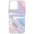 Case-Mate Soap Bubble iPhone 13 Pro Max Case for Women [10ft Drop Protection] [Wireless Charging] Luxury Phone Case for iPhone 13 Pro Max - Iridescent Swirl Effect, Anti-Scratch, Slim Fit - Iridescent