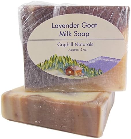 Lavender Scented Goat Milk Soap - 2 Bars (approx. 5 oz. each ). Made in USA