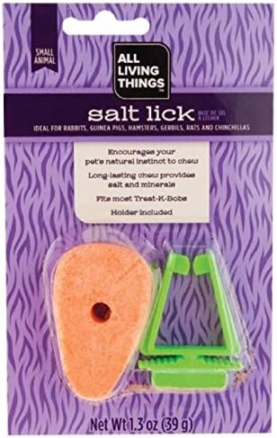 All Living Things - Pet Salt Lick for Small Animal - Ideal for Rabbits, Guinea Pigs, Hamsters, Gerbils, Rats and Chinchillas