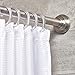 iDesign Astor Metal Tension Rod, Adjustable Customizable Curtain Rod for Bathtub, Shower Stall, Closet, Doorway, 26-42 Inches, Brushed Stainless Steel