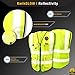 KwikSafety - Charlotte, NC - SUPERIOR Safety Vest [9 POCKETS] Class 2 ANSI High Visibility Reflective Heavy Duty Mesh Hi Vis Construction Surveying Engineering Men Work Gear/Yellow XL