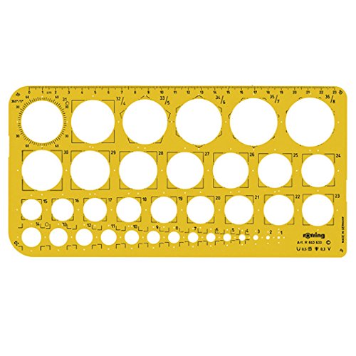 Rotring 1-36mm Circles Template