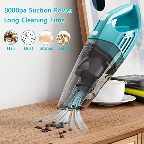 ORFELD Handheld Vacuum, Rechargeable Hand Vacuum with 8000pa Powerful