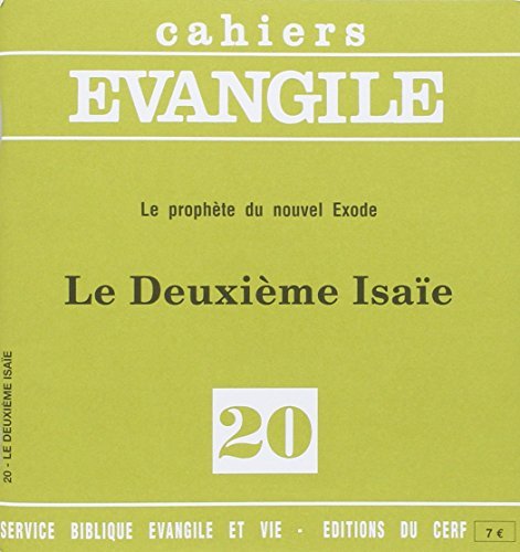 Le prophete du nouvel Exode, le deuxieme Isaie by Wiéner Claude (Paperback)