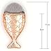 Coshine 10pcs Rose Gold Unique Mermaid Makeup Brush Set Cosmetic Tools Kits (1piece foundation mermaid brush)