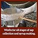 MAPLE TAPPER Maple Syrup Tree Tapping Kit – (10) Spiles + (10) 3' Tubes + (1) 1 QT Maple Sap Filter + 80 Page Book “Guide to Maple Tapping