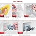 FlePow Broom Holder Wall Mount - Mop Broom Holder Gripper Self Adhesive Removable Waterproof No Drilling Garage Storage & Organization Hanger Hook for Kitchen and Bathroom, Garden, Closet (2 Pack）
