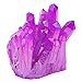 SUNYIK Purple Titanium Coated Crystal Cluster,Quartz Drusy Geode Gemstone Specimen Sphere Figurine(0.2-0.3lb)
