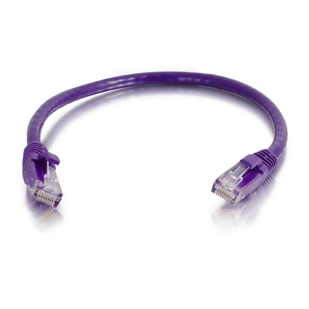 C2G 83660 1.5M Purple Cat5e Ethernet RJ45 High Speed Network Cable, LAN Lead Cat5e Unshielded PVC UTP Patch Cable