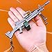 LLAMEVOL Gun Keychain for Men Fort-Nite Scar Guns Toys Heavy Shotgun Model Alloy Metal Assault Rifle Keychain Game Party Supplies Collection Gift for Boys
