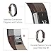Henoda Replacemnt Leather Bands Compatible Fitbit Alta/Fitbit Alta HR, Tan Classic Genuine Leather Wristband, Small Large, No Tracker