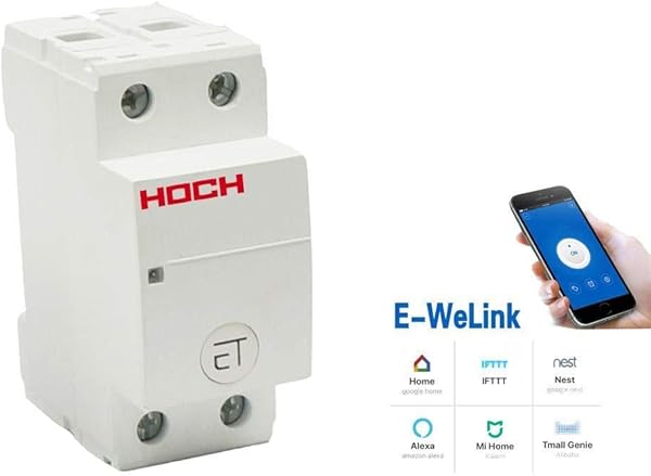 Leistungsschalter WiFi Leistungsschalter Smart Timer Schalter Relais Fernbedienung Von EWeLink APP Smart Home 2P 50A Smart Switches