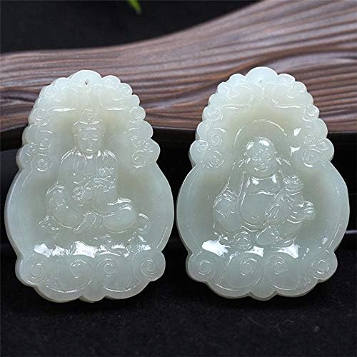 Zhiming and Khotan Kwan-Yin Bodhisattva Jade Buddha Pang Yu pendant pendant for men and women