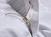 Men's White Ripped Elastic Skinny Straight Cut Slim Fit Jeans with Zipper  White  W36
